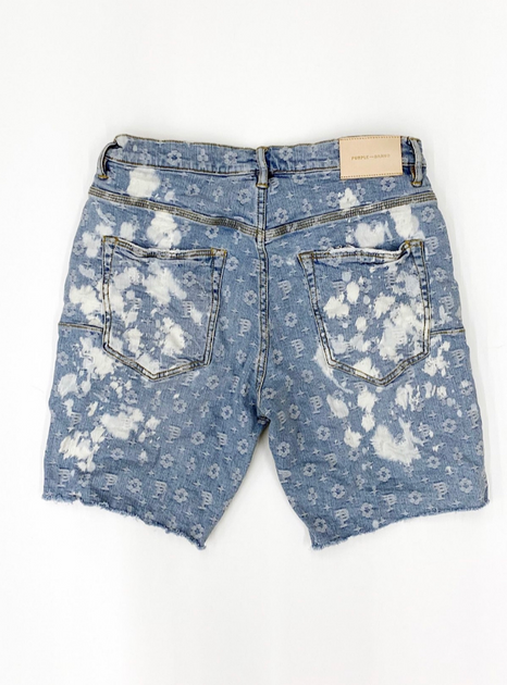 P020 Mid Rise Jacquard Monogram Short