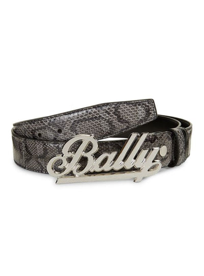 Bally Belt - Embossed Leather  - Snakeskin  - 6224879 00192