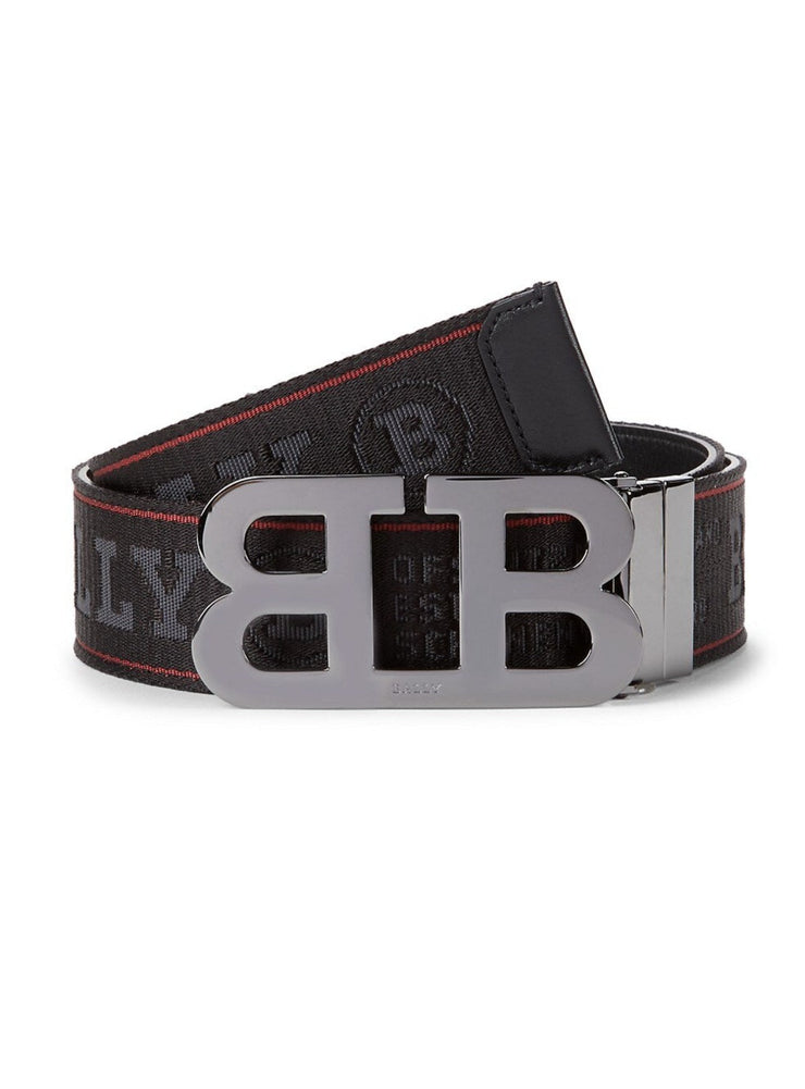 Bally Belt - Mirror B 40 - Black Silver Buckle -  0400012734189