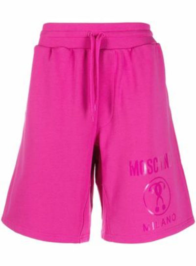 Moschino Shorts - Printed Logo - Purple - AF004149