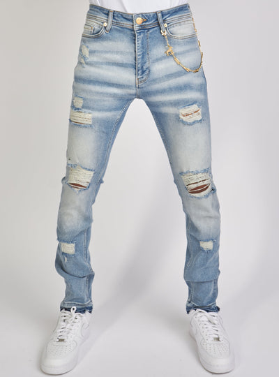 Dabbous Jeans - Chain - Light Blue - 8721002
