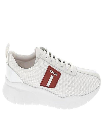 Bally Shoes - Calf Nabuk Logo Print - White - 6225758