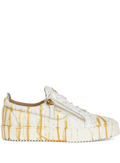 Giuseppe Zanotti Shoes - May Lond Gold Splatter - White - RM10020