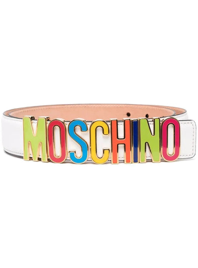 Moschino Belt - Logo Plaque - Multicolor  - Z1A8026
