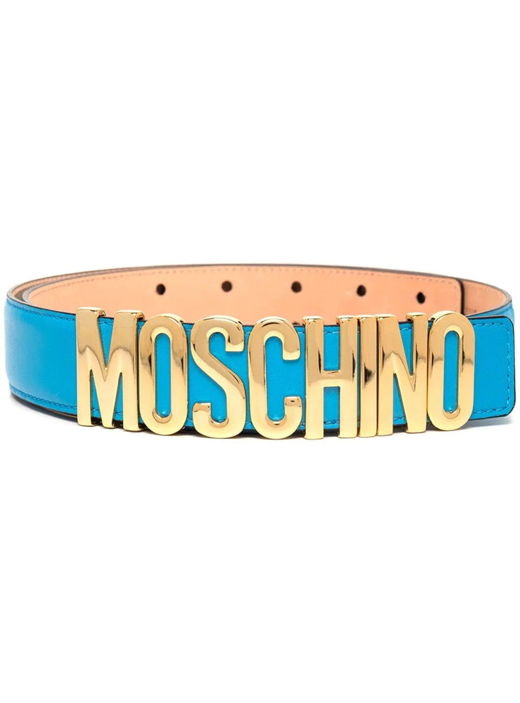 Moschino Belt - Logo Lettering - Light Blue - A80128001 0317