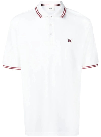 Bally Polo Shirt - Embroidered Logo - White - M5BA760F - 7S372/10