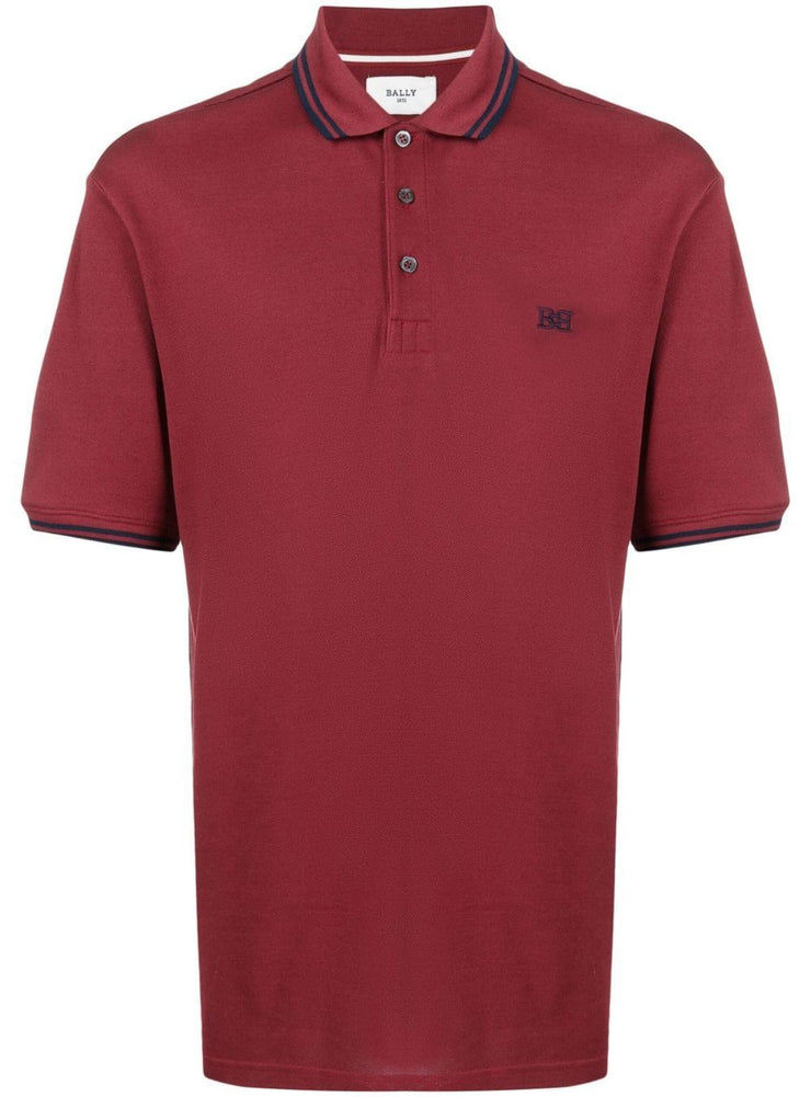 Bally Polo Shirt - Embroidered Logo - Red - M5BA760F - 7S372/616