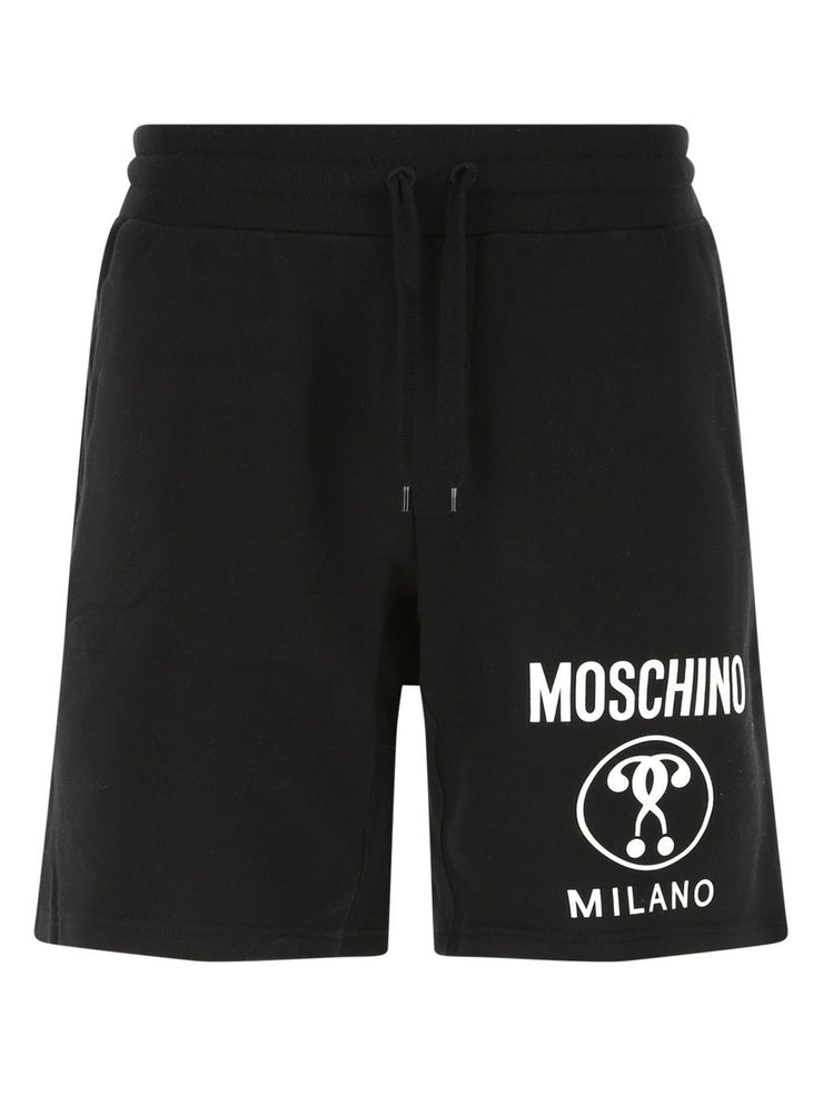 Moschino Shorts - Printed Logo - Black - AF004149