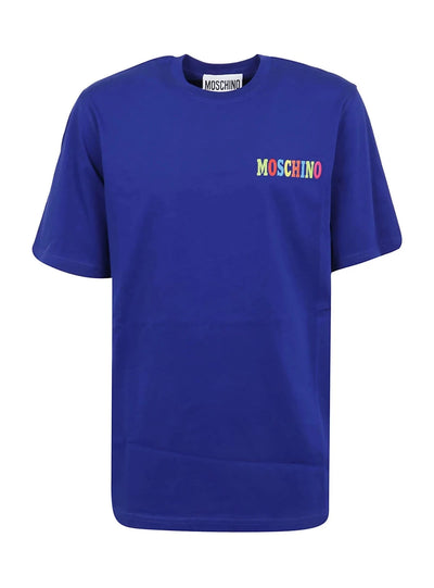 Moschino T-Shirt - Multi Color Logo - Blue - AF006255