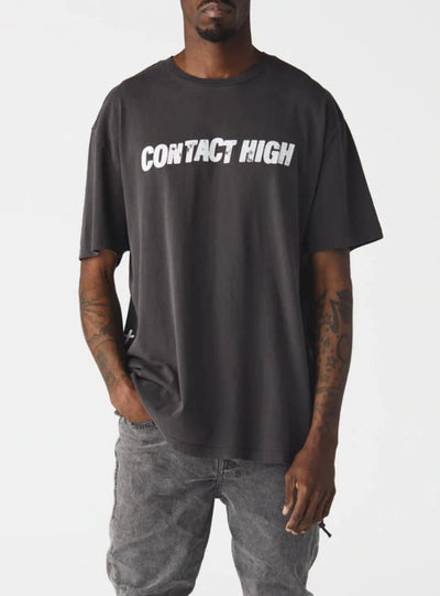 Ksubi T-Shirt - Contact Biggie SS Tee Faded - Black - 5000007446