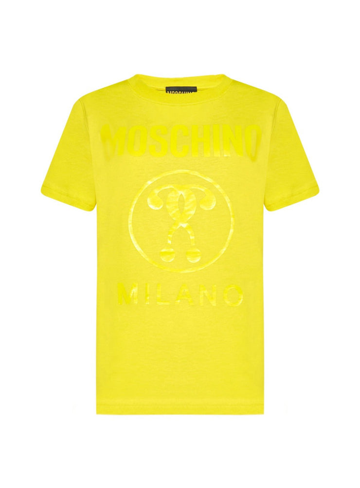 Moschino T-Shirt - Printed Logo - Yellow - AF004377