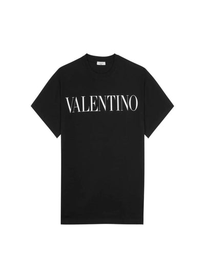 Valentino T-Shirt - Front Logo - Black - XV3MG10V84F