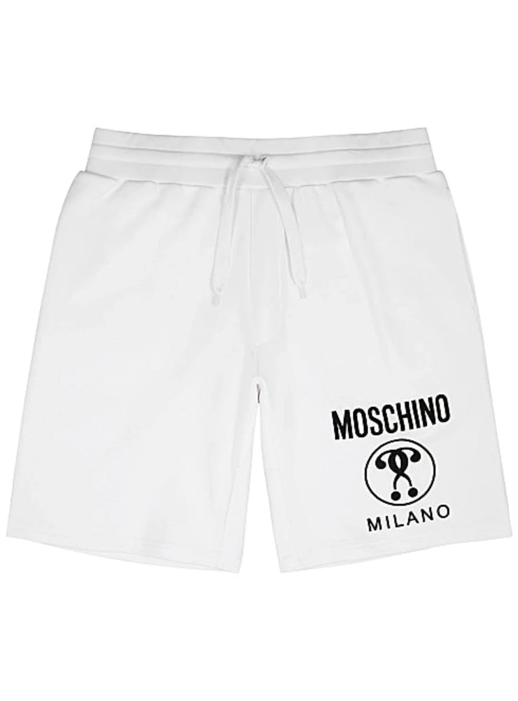 Moschino Shorts - Printed Logo - White - AF004149