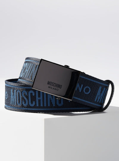 Moschino Belt - Jacquard Buckle - Navy Blue - A80078209 1510