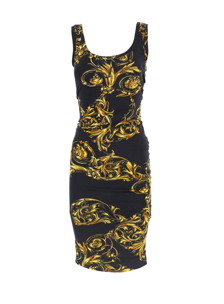 Versace Dress - Garland Mini Dress - Black -72HAO946