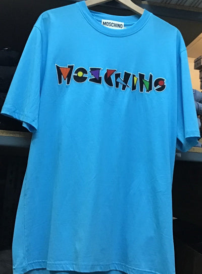 Moschino T-Shirt - Graphic Logo - Blue - AF004395