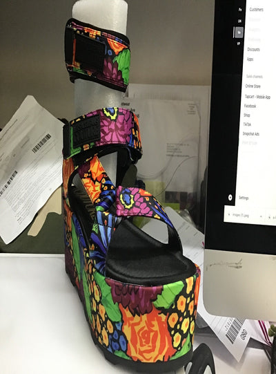 Versace Shoes - Women's Fondo Mallory Dis 59 - Multi Color - 72VA3S09