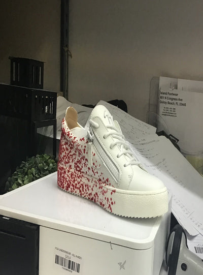 Giuseppe Zanotti Shoes - May Lond Red Splatter - White - RU00024