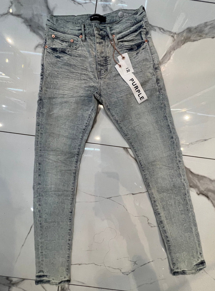 PURPLE Men's Monogram Jacquard Jeans
