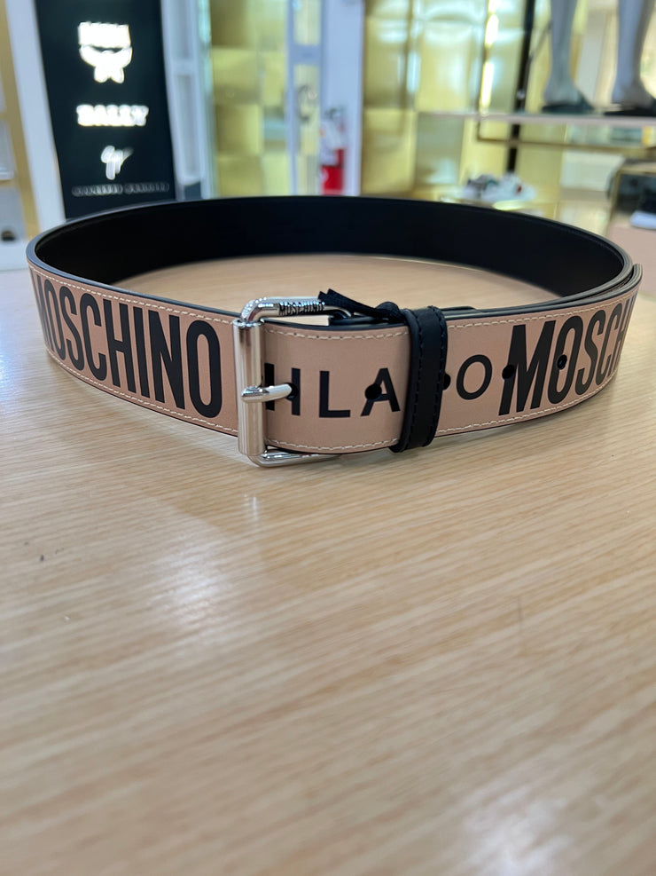 Moschino Belt - Repeat Logo - Light Brown  - A80228010 1148