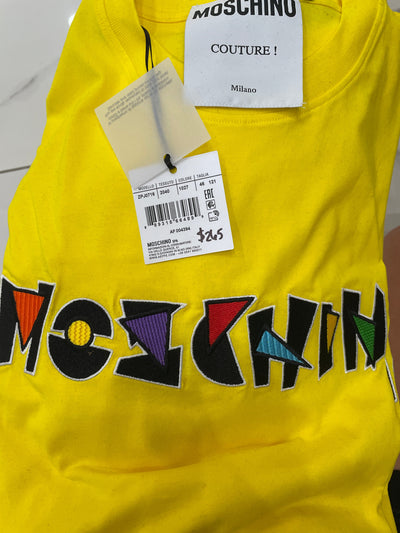 Moschino T-Shirt - Multi Shapes Logo - Yellow - AF004394