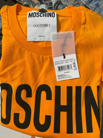 Moschino T-Shirt - Standard Logo - Orange - AF004182