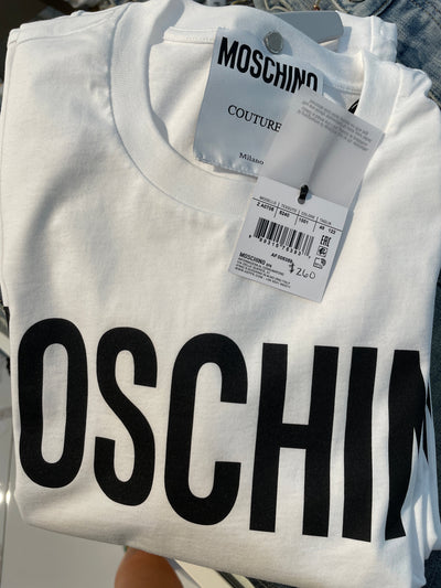 Moschino T-Shirt - Standard Logo - White - AF008359