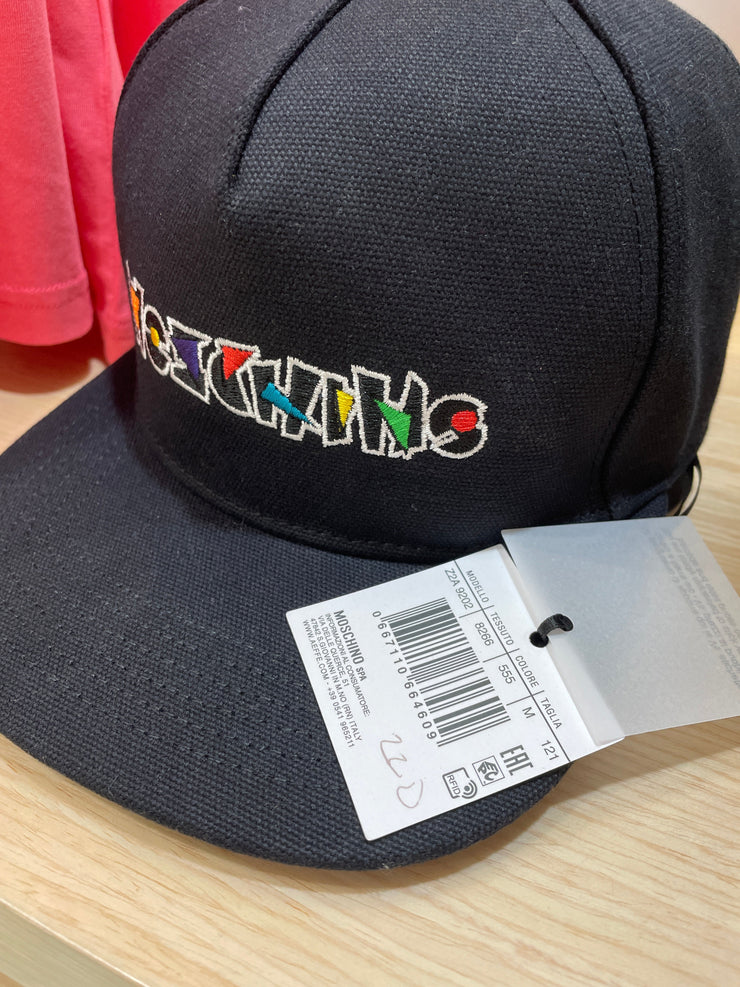 Moschino Hat - Multi Shape Logo - Black - Z2A 9202