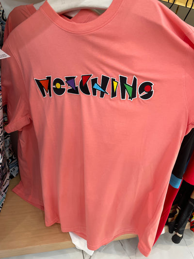 Moschino T-Shirt - Multi Shapes Logo - Salmon - AF004394