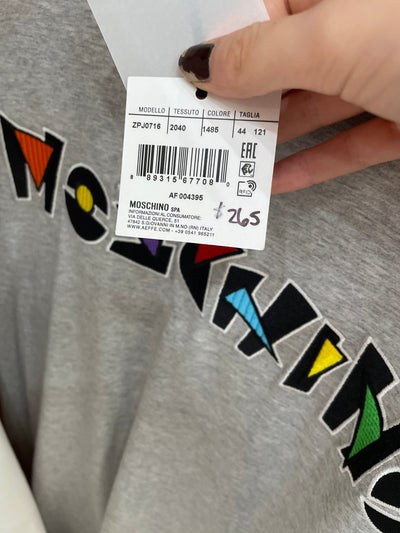 Moschino T-Shirt - Multi Shapes Logo - Heather Grey - AF004394