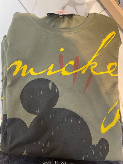 Iceberg T-Shirt - Mickey Script - Faded Green - F027 6301 5500