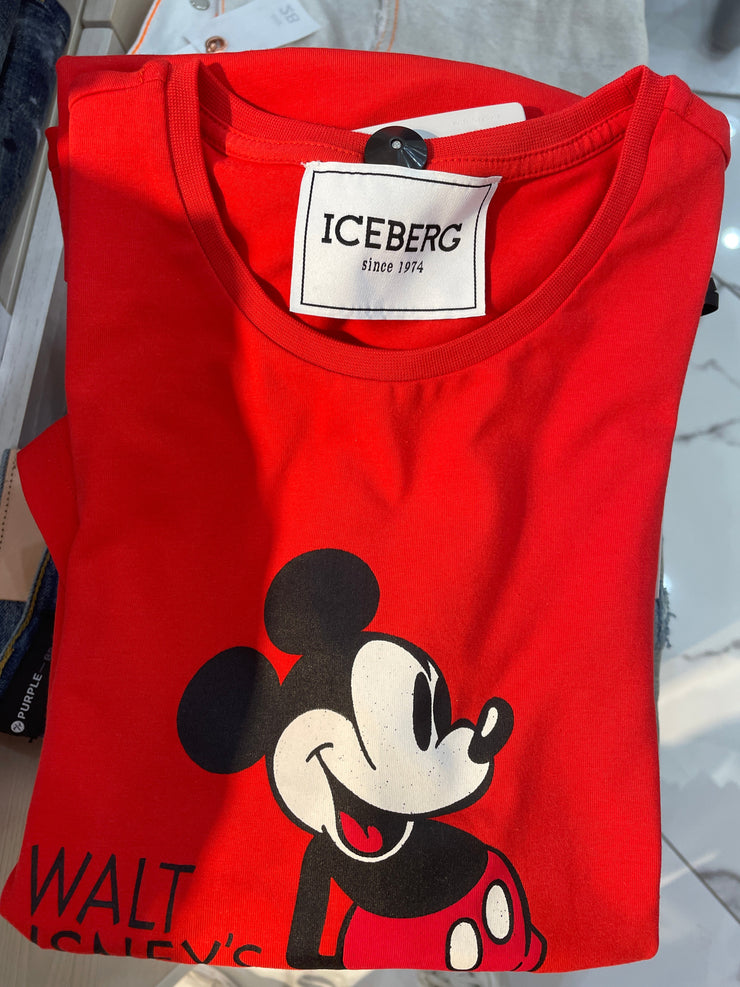 Iceberg T-Shirt - Classic Mickey - Red - F011 6309 4729