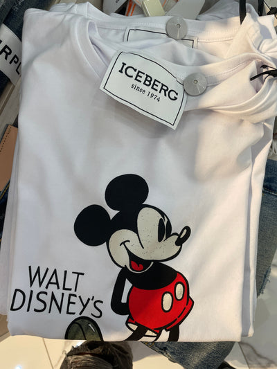 Iceberg T-Shirt - Classic Mickey - White - F011 6309 1101