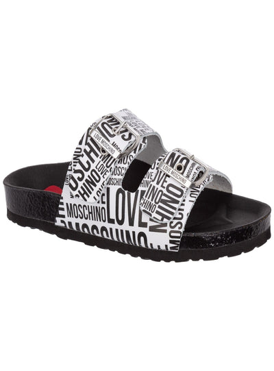 Love Moschino Slides - Sandals Logo - Black - JA28073G1EIJ010A