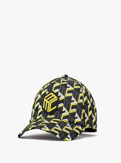 MCM Cap - Cubic Monogram Print - Yellow Black - MECCSCK02YW001