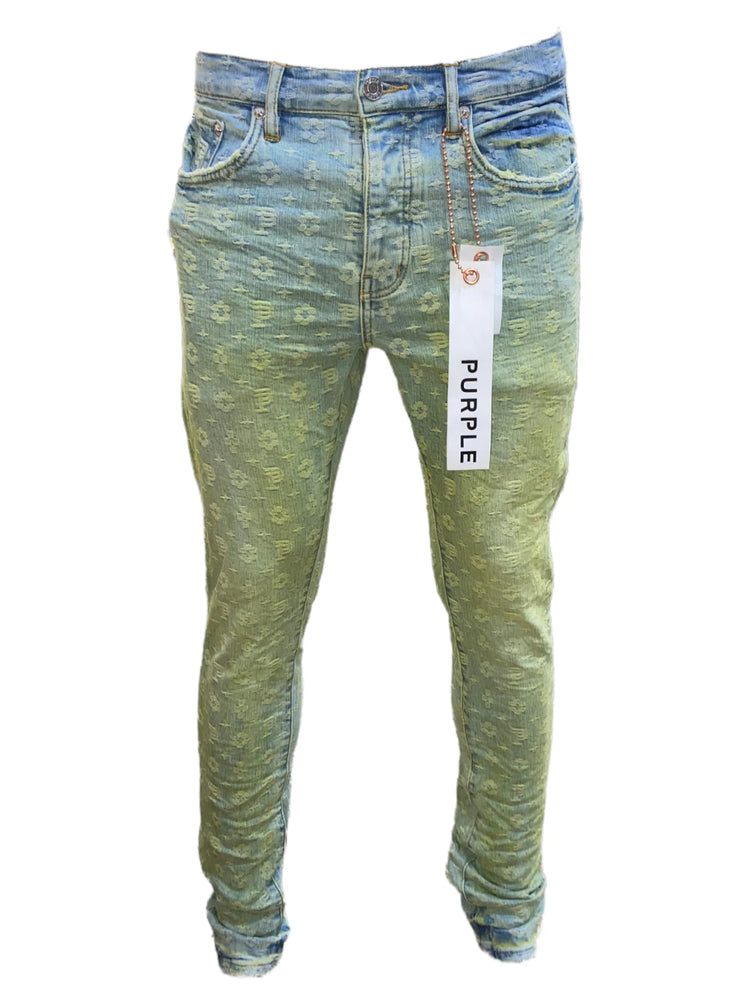 Purple Brand Jeans - Patched and Ripped- Grey - P001 – Dabbous