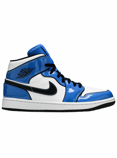 Jordan Shoes - 1 Mid - Signal Blue/Black/White - DD6834-402