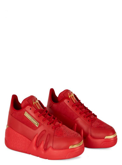 Giuseppe Zanotti Shoes - Talon Gold Logo - Red - RM10042