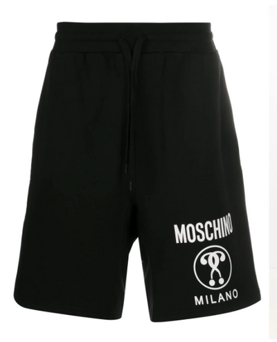 Moschino Shorts - Milano Logo - Black/White - AF004149