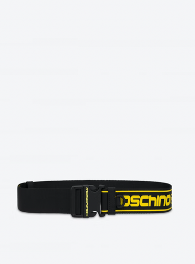 Moschino Belt - Logo Belt - Black Yellow - Z2A8016