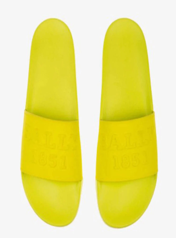 Bally Slides - Giallo Rubber Logo - Yellow - 6231515