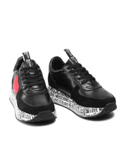 Moschino Shoes - Women's Sneakers Leather - Black - JA15364G1EIA400A