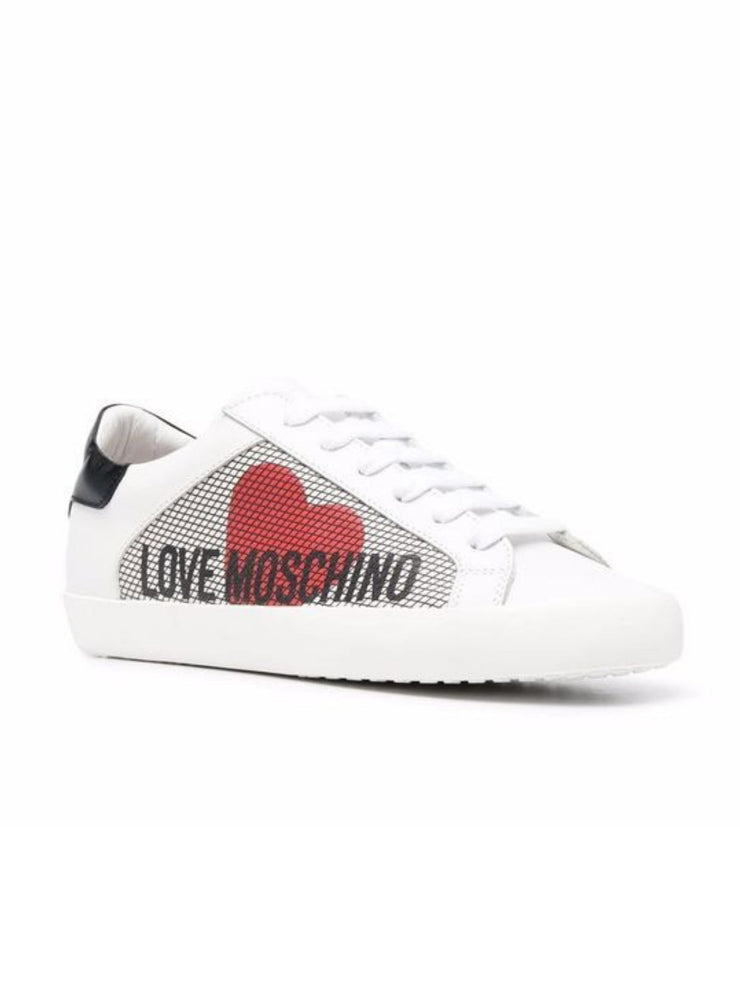 Moschino Shoes - Women's Sneakers Leather - White - JA15422G1EIA710A