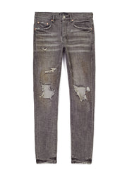 Purple-Brand Jeans - Faded Grey Distress - P001