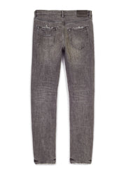Purple-Brand Jeans - Faded Grey Distress - P001