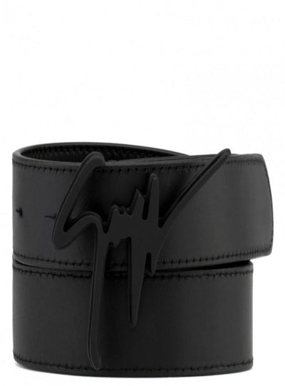 Giuseppe Zanotti Belt - Logo Leather - Black Black - EAU08071970