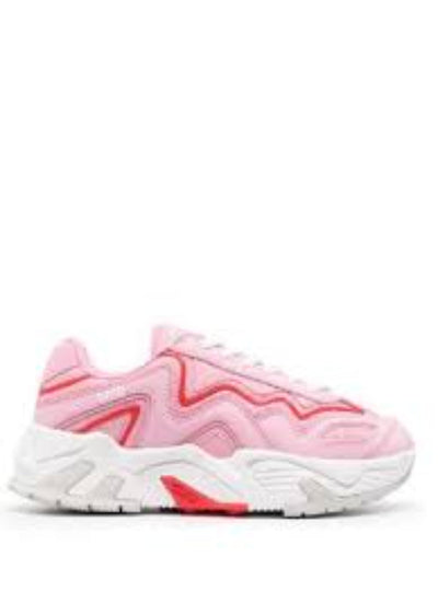 MSGM Shoes - Woman's Panelled Lace Up - Pink - 3041MDS7001