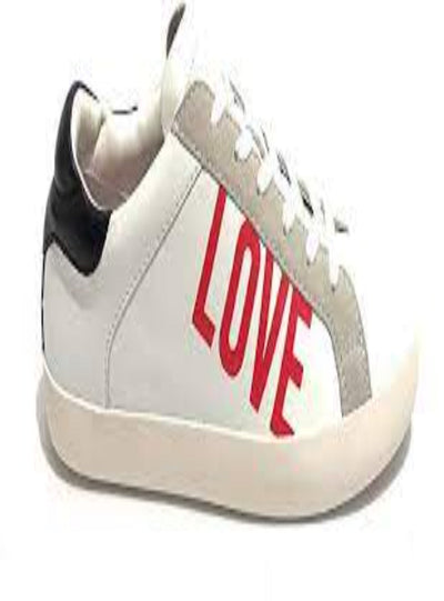 Love Moschino Shoes - Red Logo - White - JA15532G0EIAB10A