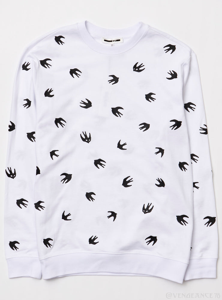 Alexander McQueen Sweater - Bird - White - MN5545412