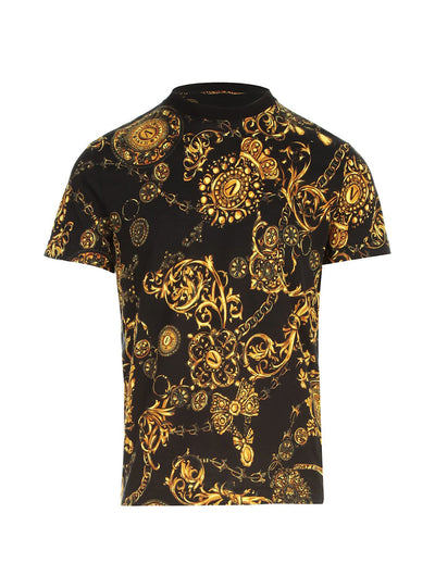 Versace T-Shirt - Baroque Bijoux  - Black - 71GAH650